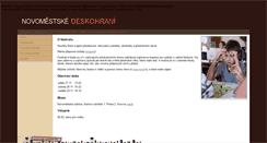 Desktop Screenshot of novomestske.deskohrani.cz